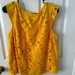 Flowery yellow blouse